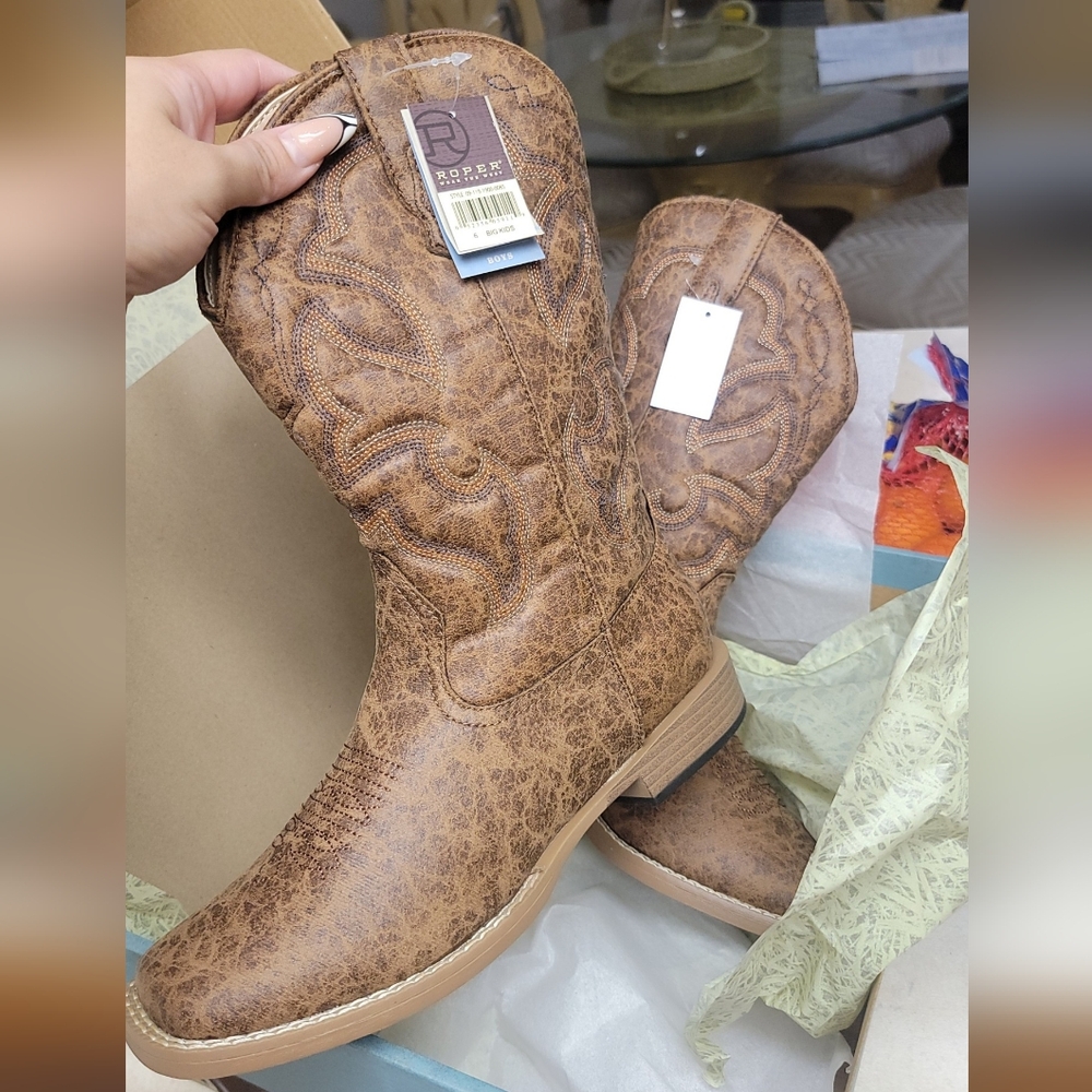 Roper Square Toe Boots